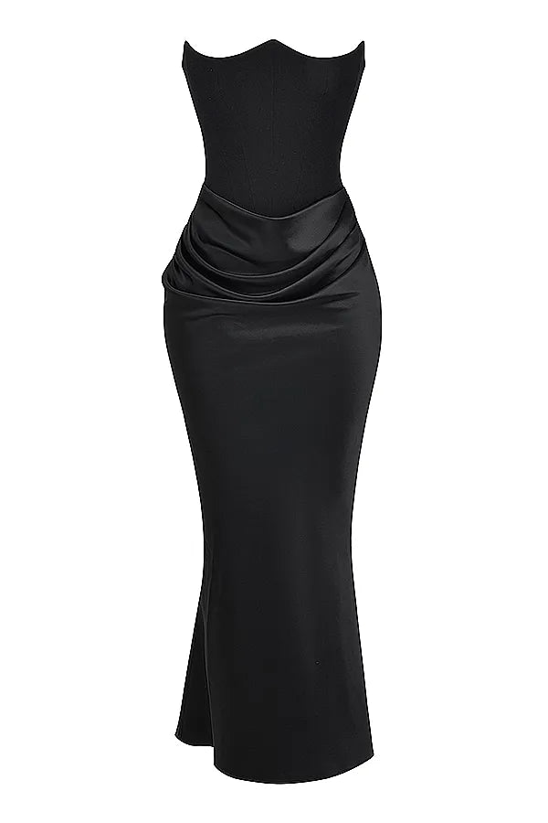 LAVINA MAXI DRESS - BLACK