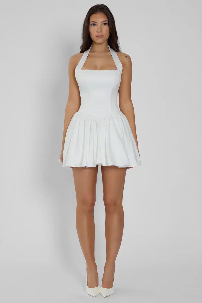 CALISTA MINI DRESS - IVORY