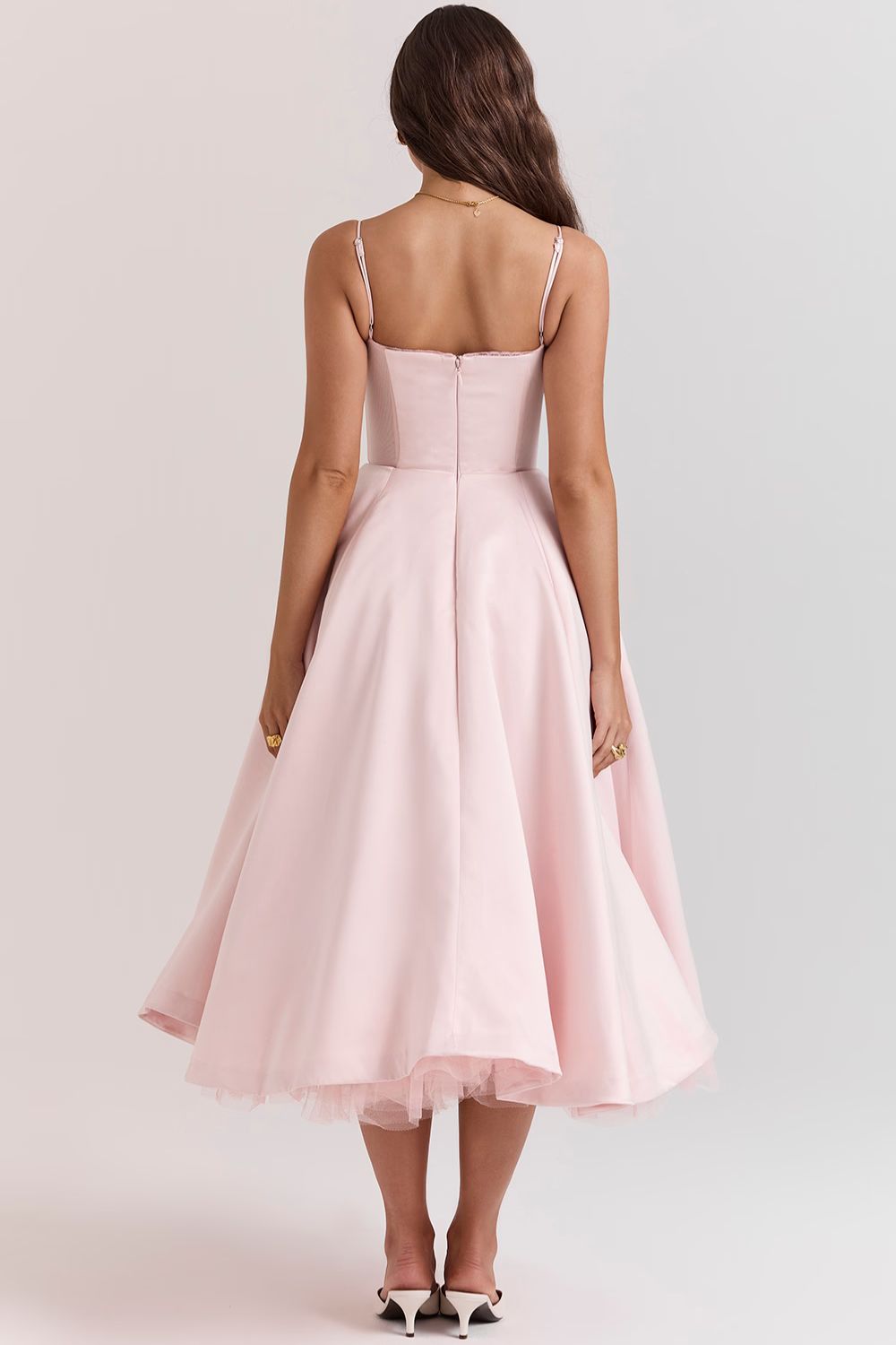 ISOLDE MIDI DRESS - BLUSH