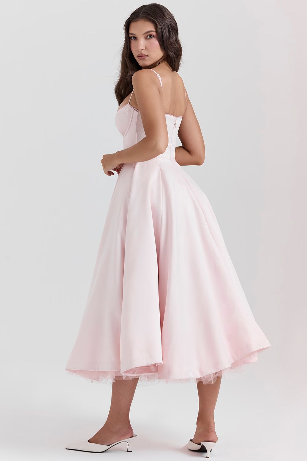 ISOLDE MIDI DRESS - BLUSH
