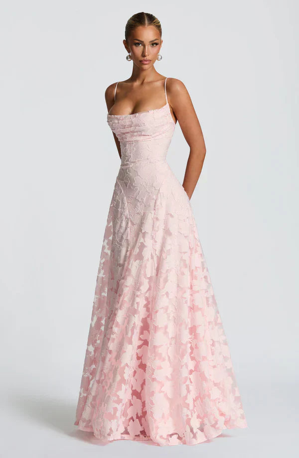 ELARA MAXI DRESS – BLUSH