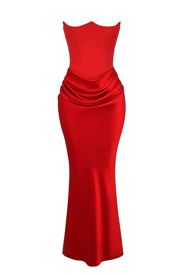 LAVINA MAXI DRESS - RUBY