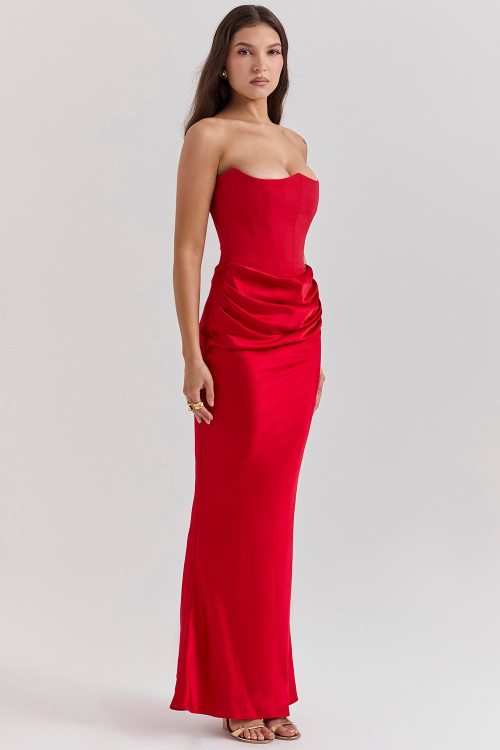LAVINA MAXI DRESS - RUBY