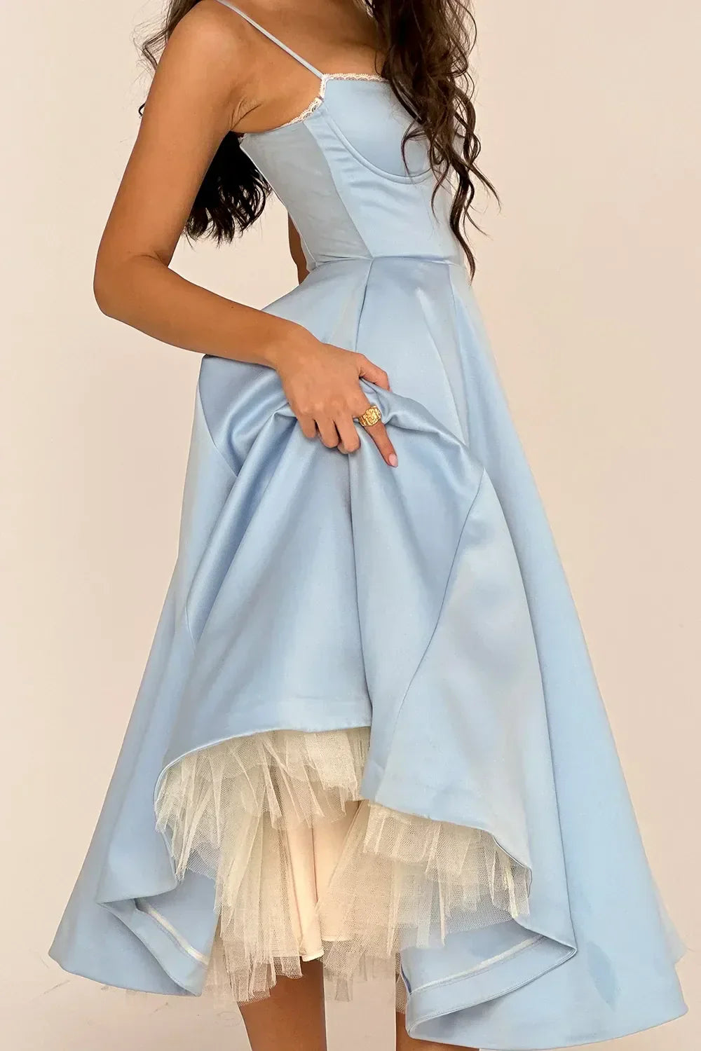 ISOLDE MIDI DRESS - BLUE