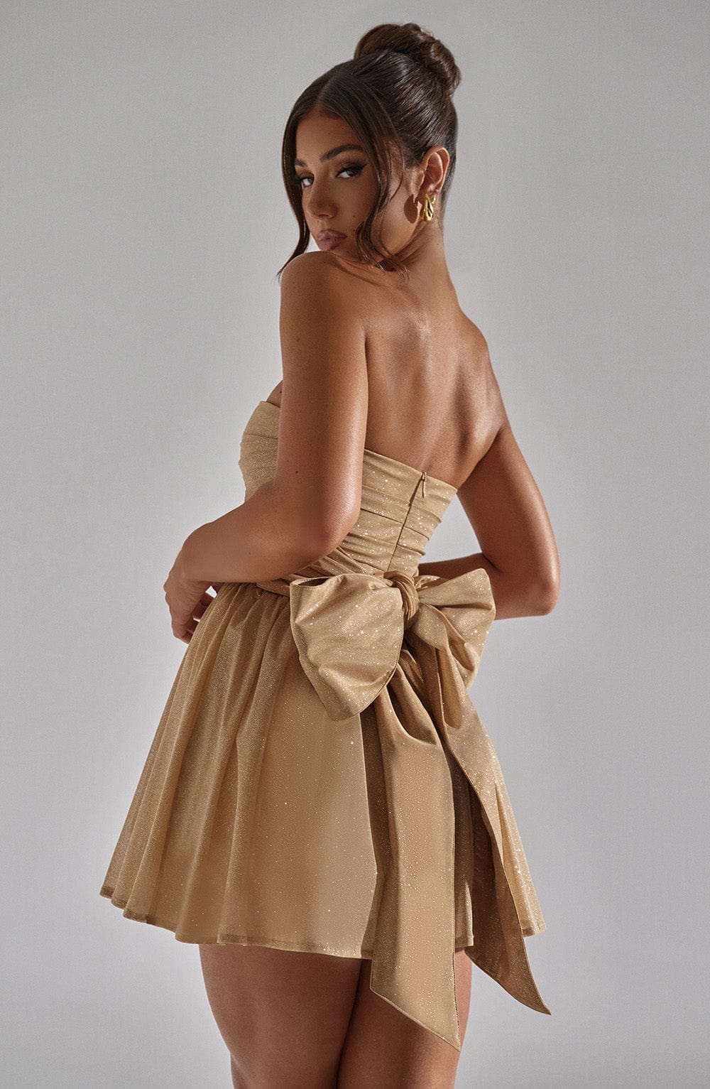 AUREA Glow Mini Dress - Golden Spark