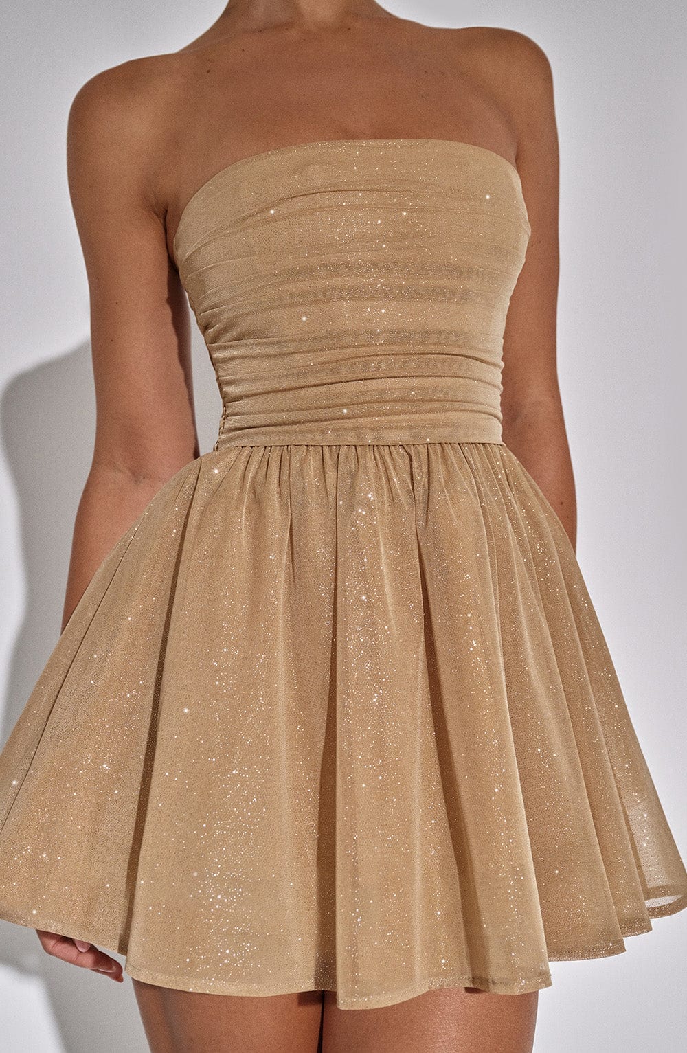 AUREA Glow Mini Dress - Golden Spark
