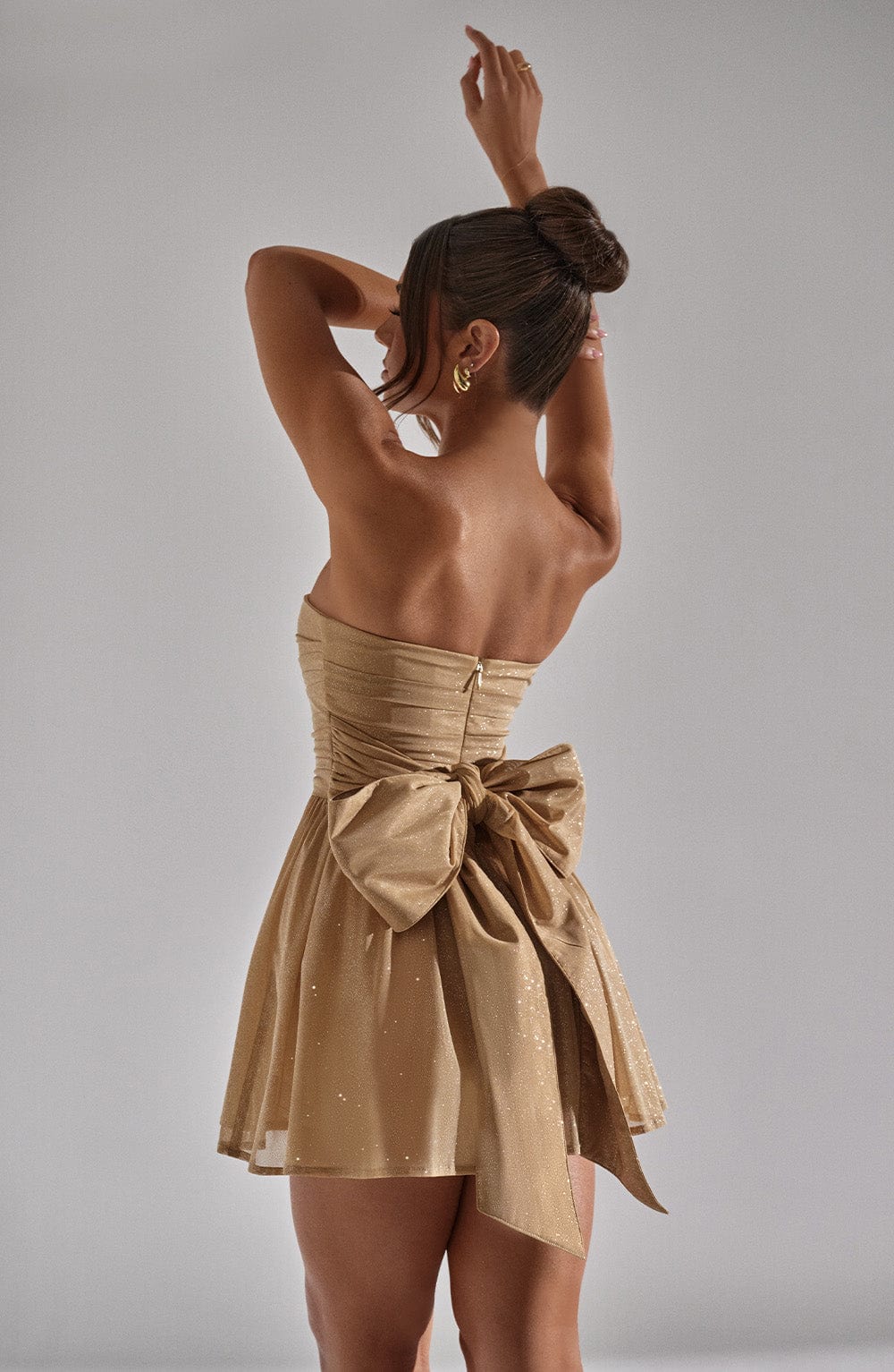 AUREA Glow Mini Dress - Golden Spark