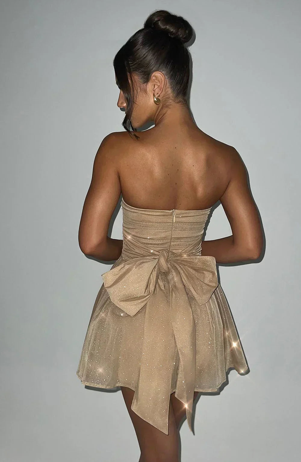 AUREA Glow Mini Dress - Golden Spark