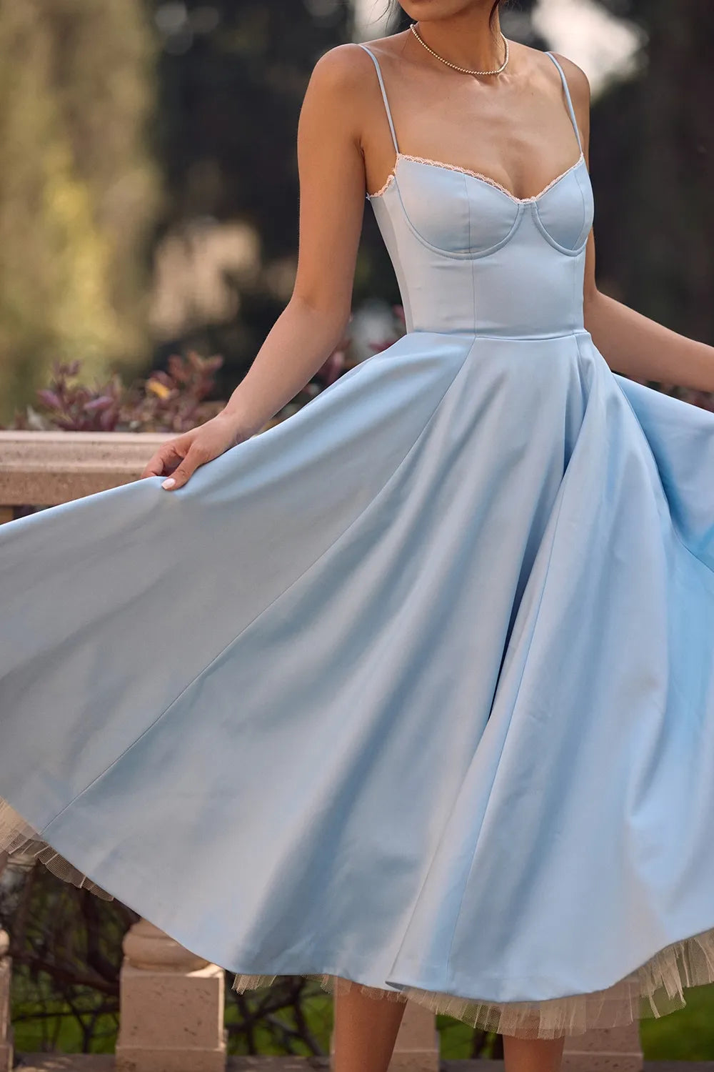 ISOLDE MIDI DRESS - BLUE