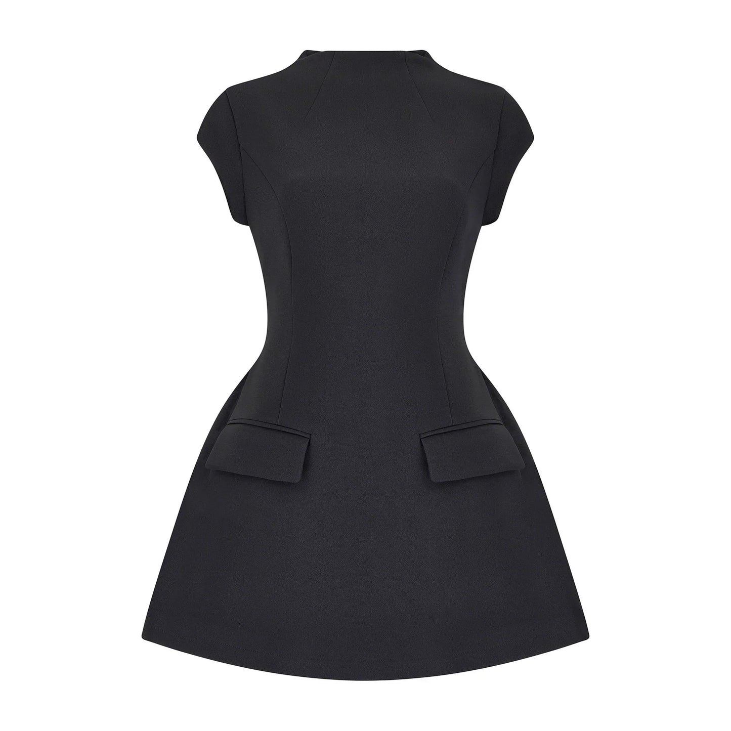CASSIA MINI DRESS - BLACK