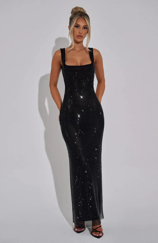 LYRA MAXI DRESS - BLACK