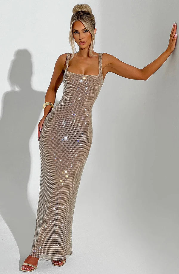 LYRA MAXI DRESS - GOLD