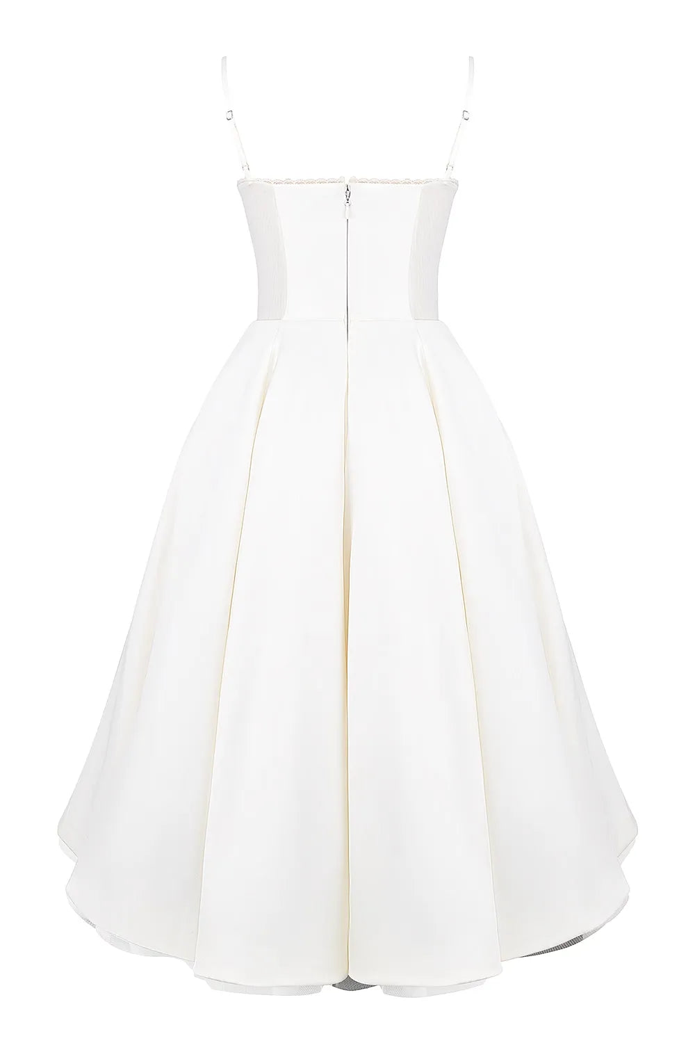 ISOLDE MIDI DRESS - WHITE
