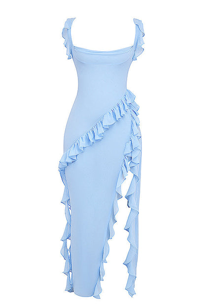 IVY MIDI DRESS - SOFT BLUE