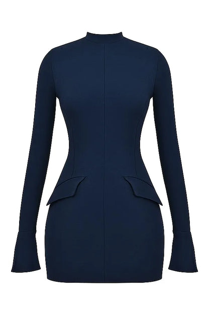 JADE MINI DRESS - NAVY