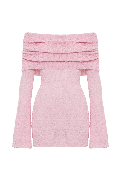 CLEO MINI DRESS - BABY PINK