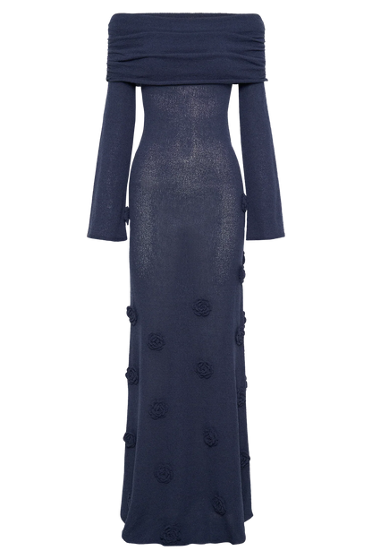 VICTORIA MAXI DRESS - NAVY