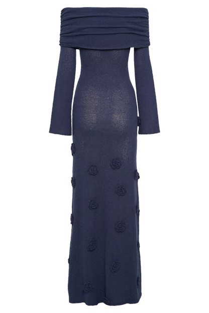 VICTORIA MAXI DRESS - NAVY