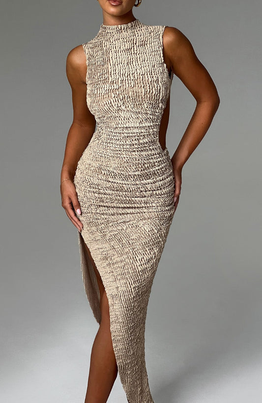 CAPRI MIDI DRESS – Beige