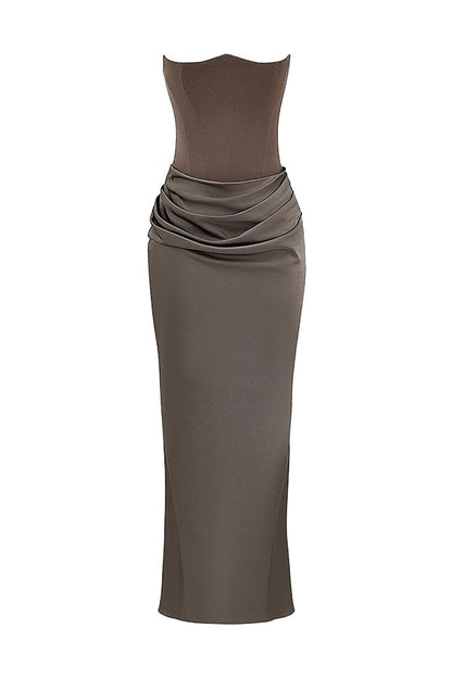 LAVINA MAXI DRESS - SMOKE