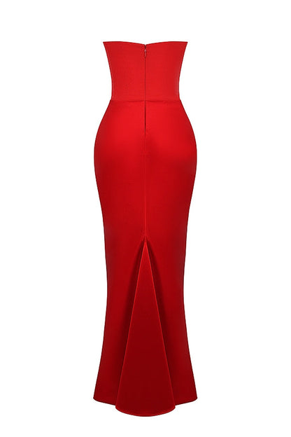 LAVINA MAXI DRESS - RUBY