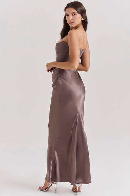 LAVINA MAXI DRESS - SMOKE