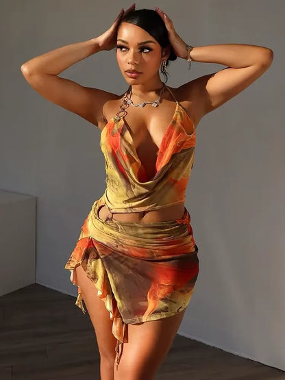 CAMI MINI DRESS - YELLOW