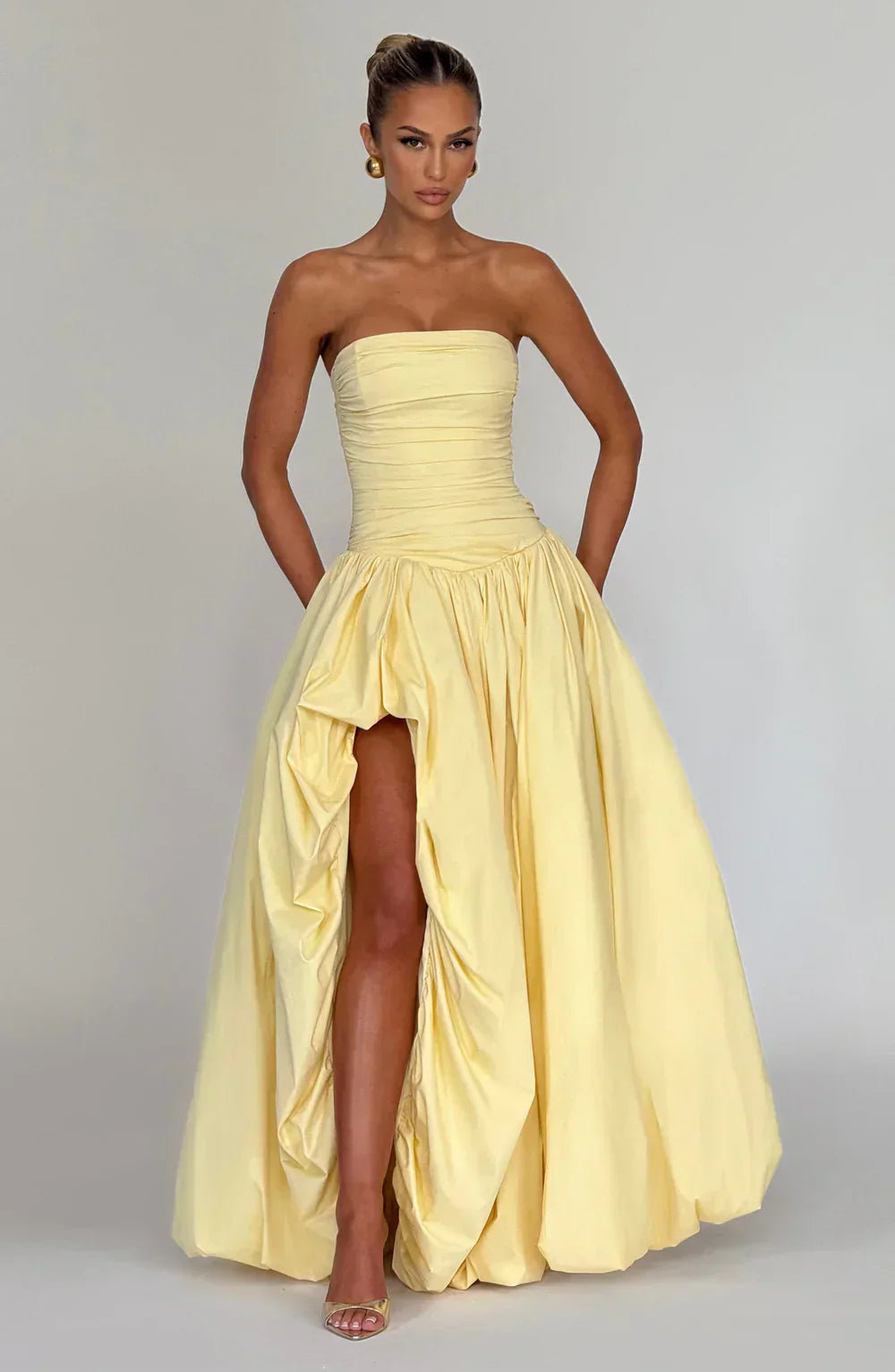 LORENA MAXI DRESS – LEMON