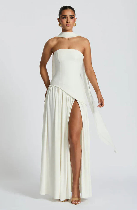 VALENCIA MAXI DRESS — IVORY