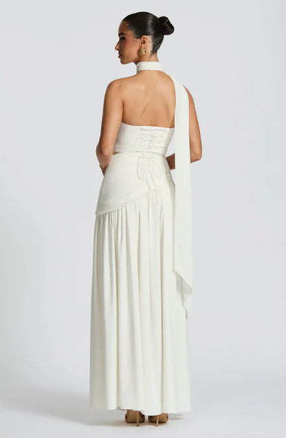 VALENCIA MAXI DRESS — IVORY