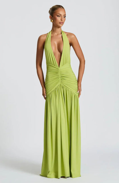 Melania Maxi Dress – Olive