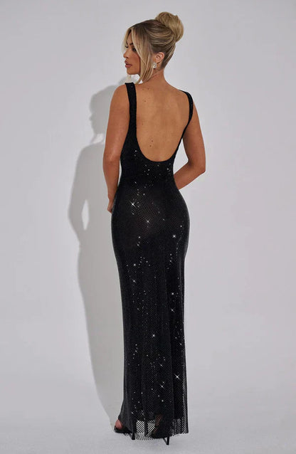 LYRA MAXI DRESS - BLACK
