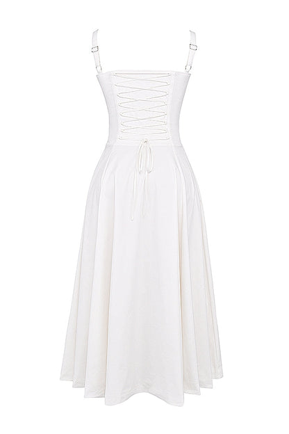 SUNHEART SUNSET LACE UP DRESS