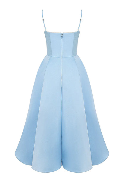 ISOLDE MIDI DRESS - BLUE