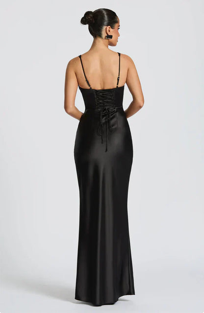 ALINA MAXI DRESS – BLACK