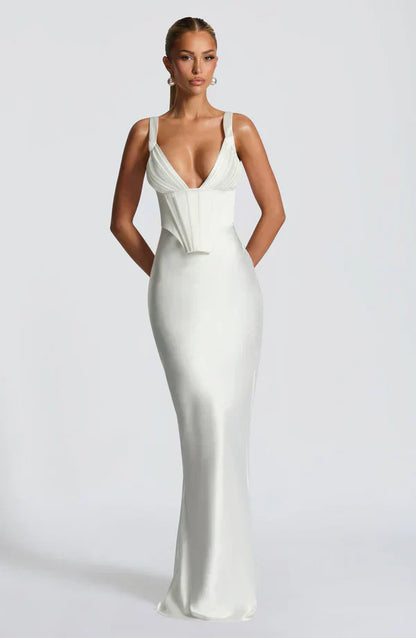 ALINA MAXI DRESS – IVORY
